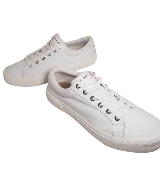 New Republic Ellroy Canvas Sneakers White Size 9.5 NEW - Picture 6 of 12